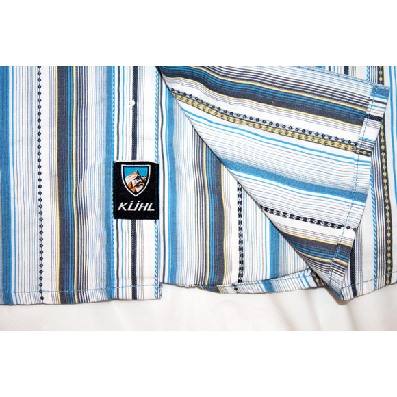 Kuhl Suncel Short Sleeve Button Striped Shirt - Picture 5 of 8